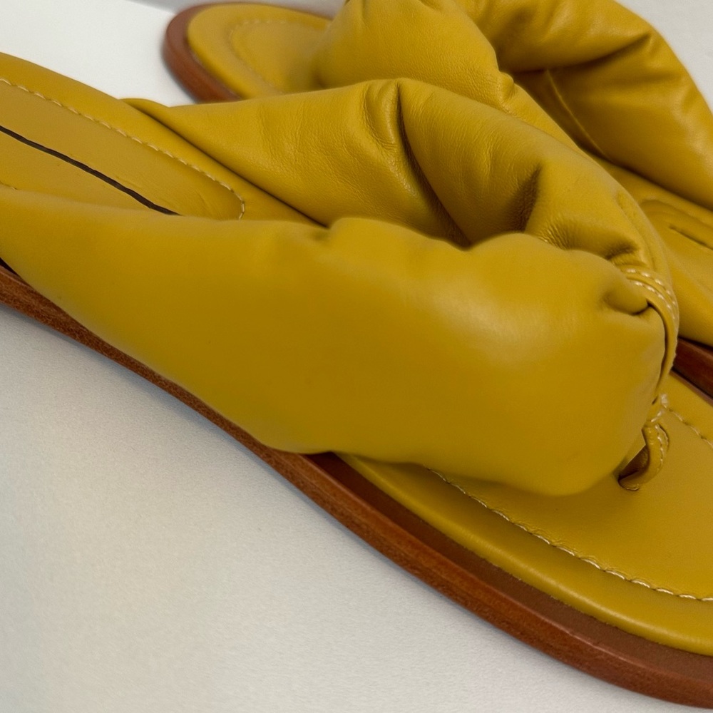 NEW Free People Vicenza Puffy Padded Thong Sandals Summer Boho Beach 6 - Picture 7 of 14